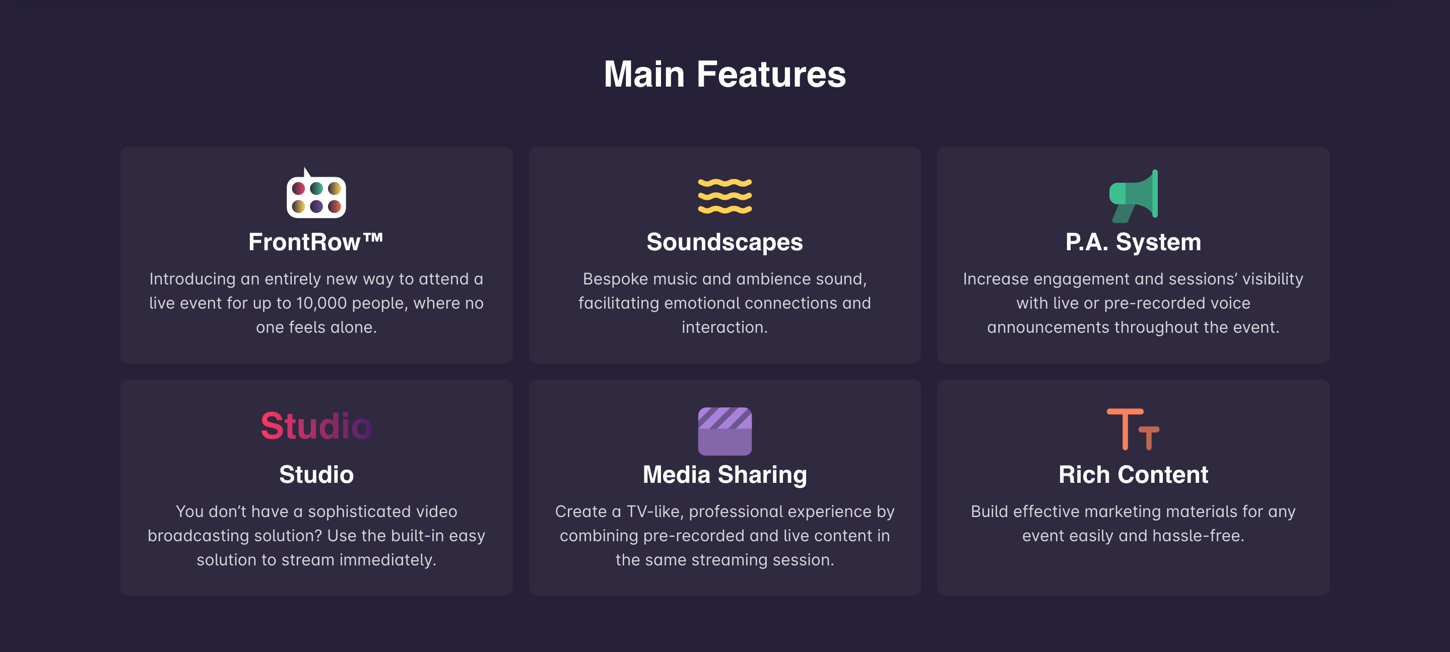 Hypersay Feature component screenshot