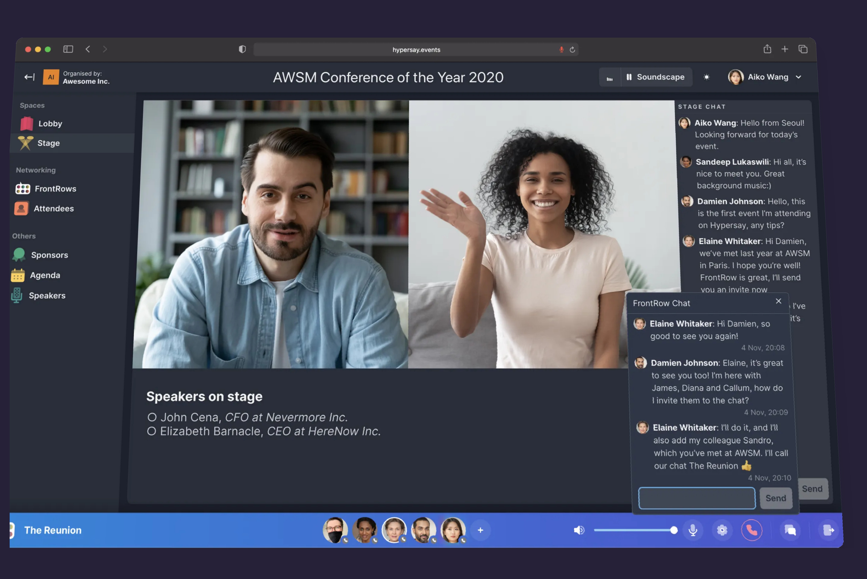 Hypersay Demo component screenshot
