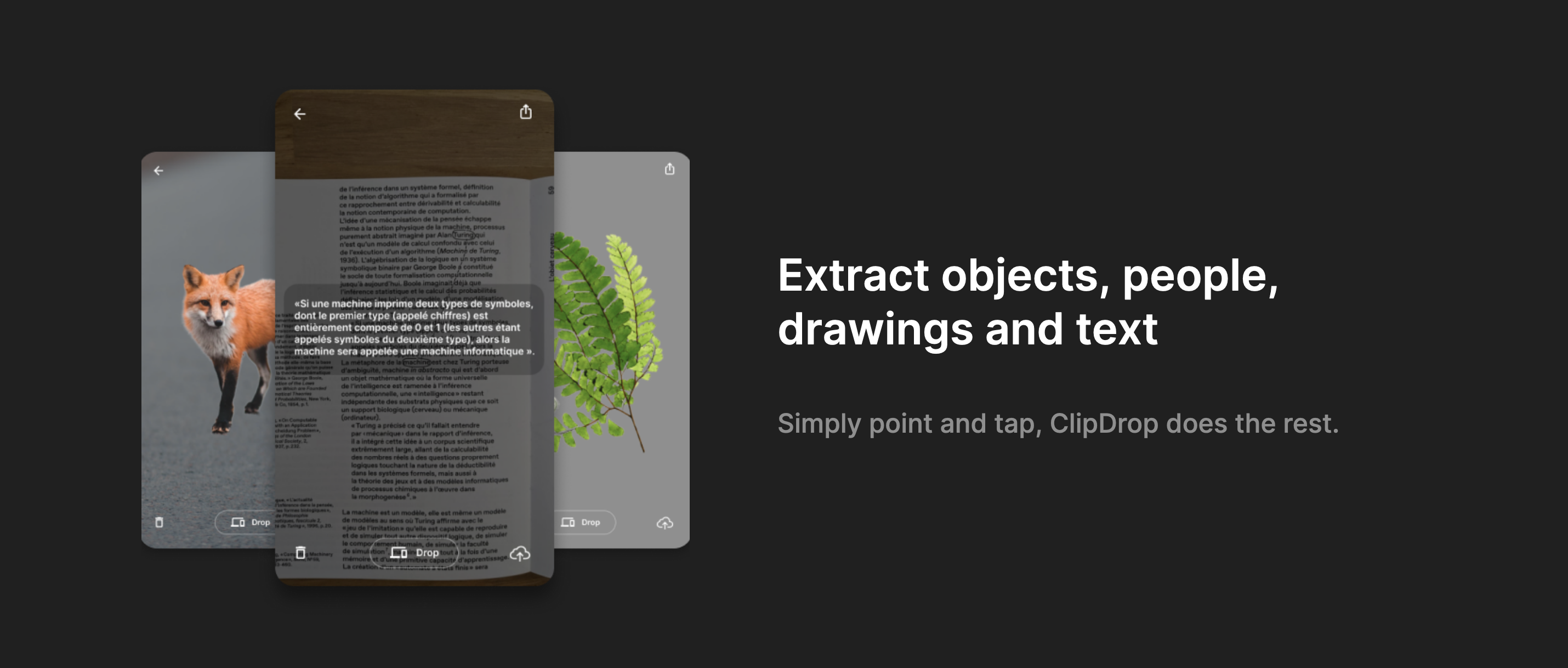 Clipdrop Content component screenshot