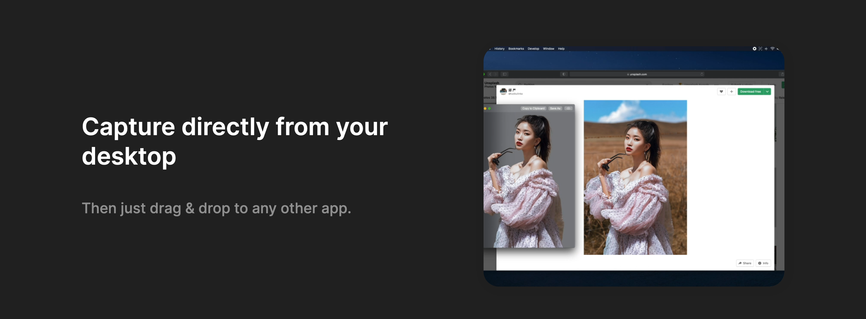 Clipdrop Content component screenshot