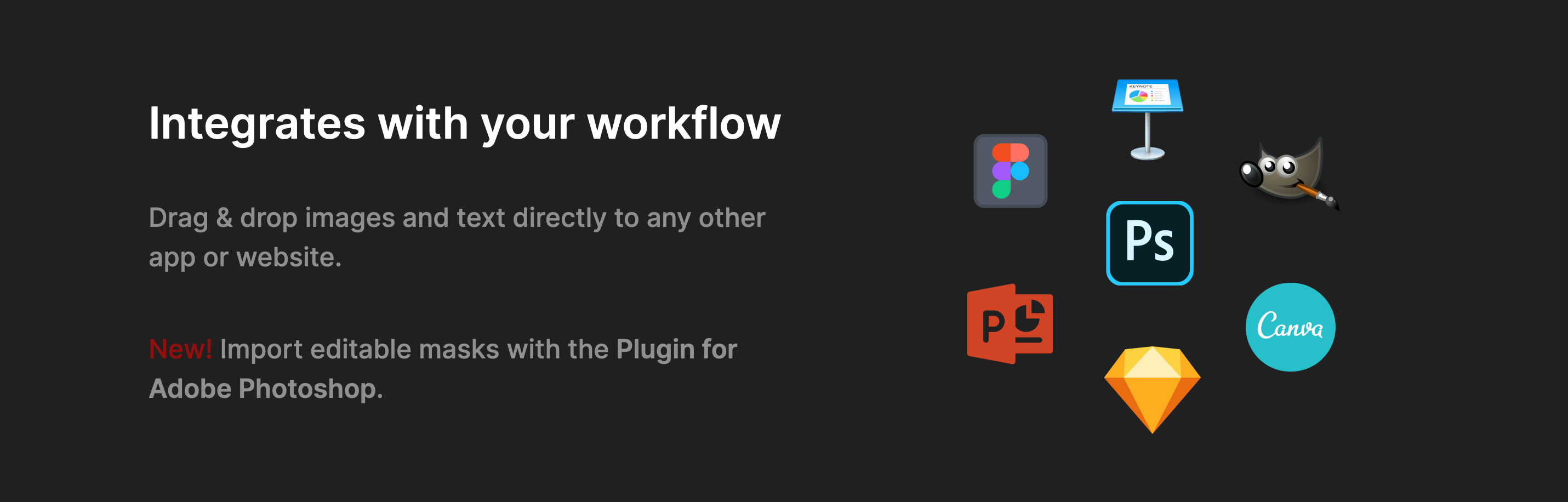 Clipdrop Integrations component screenshot