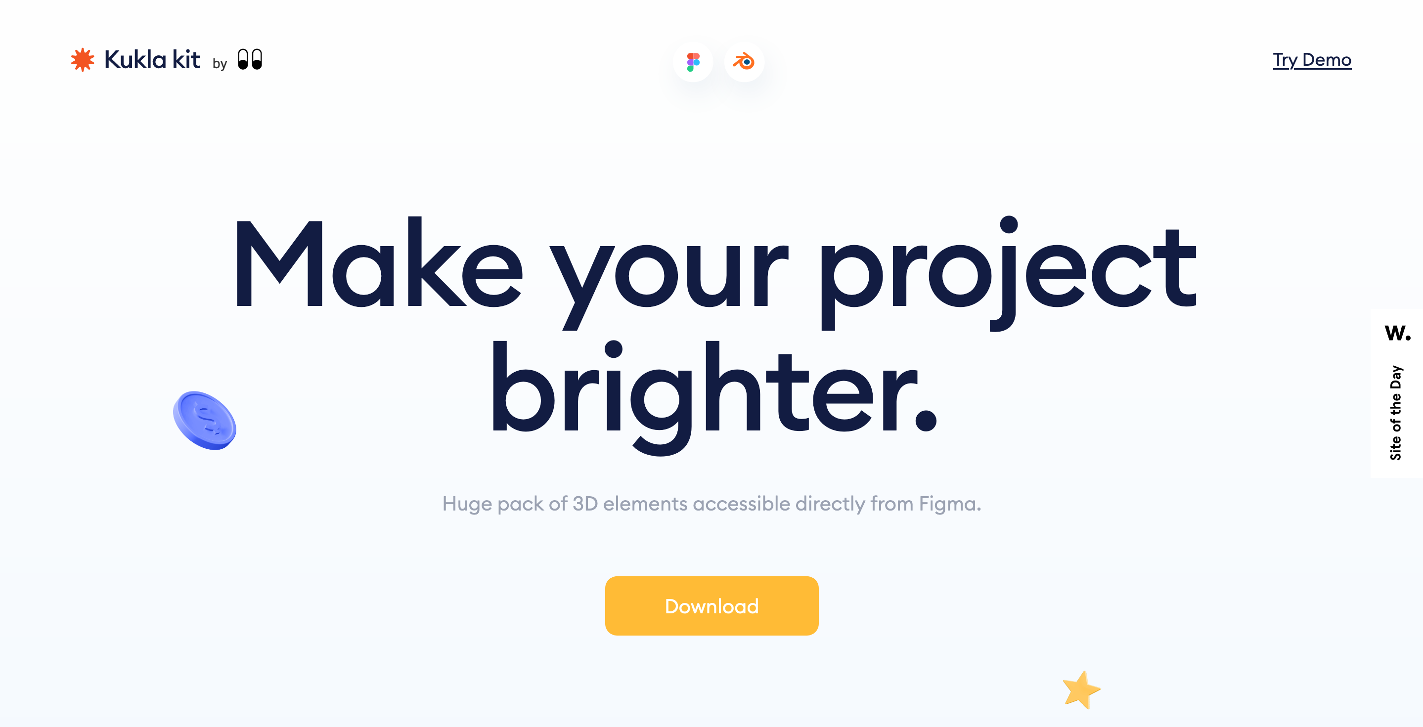 Wannathis Hero component screenshot