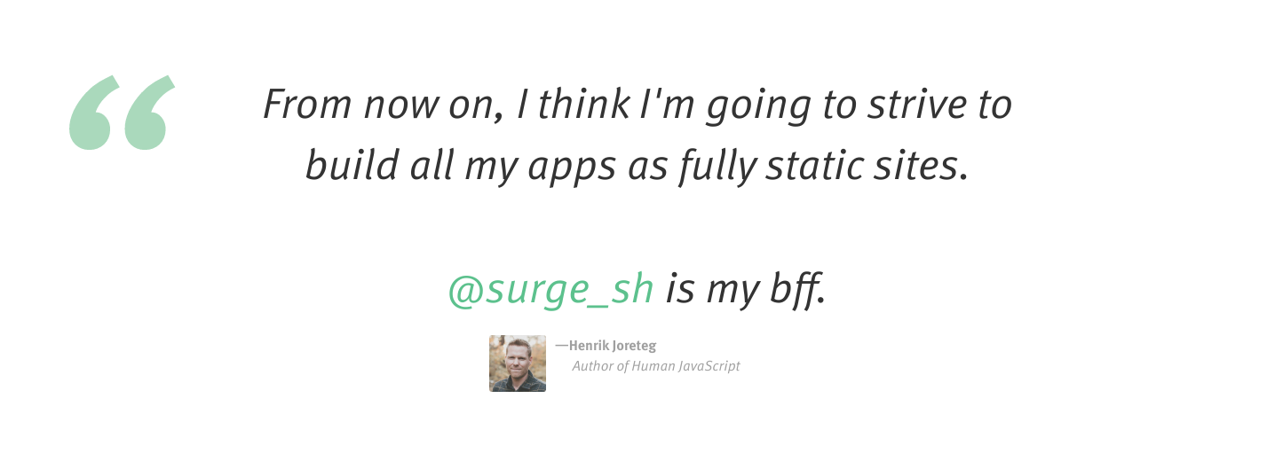 Surge Testimonial component screenshot
