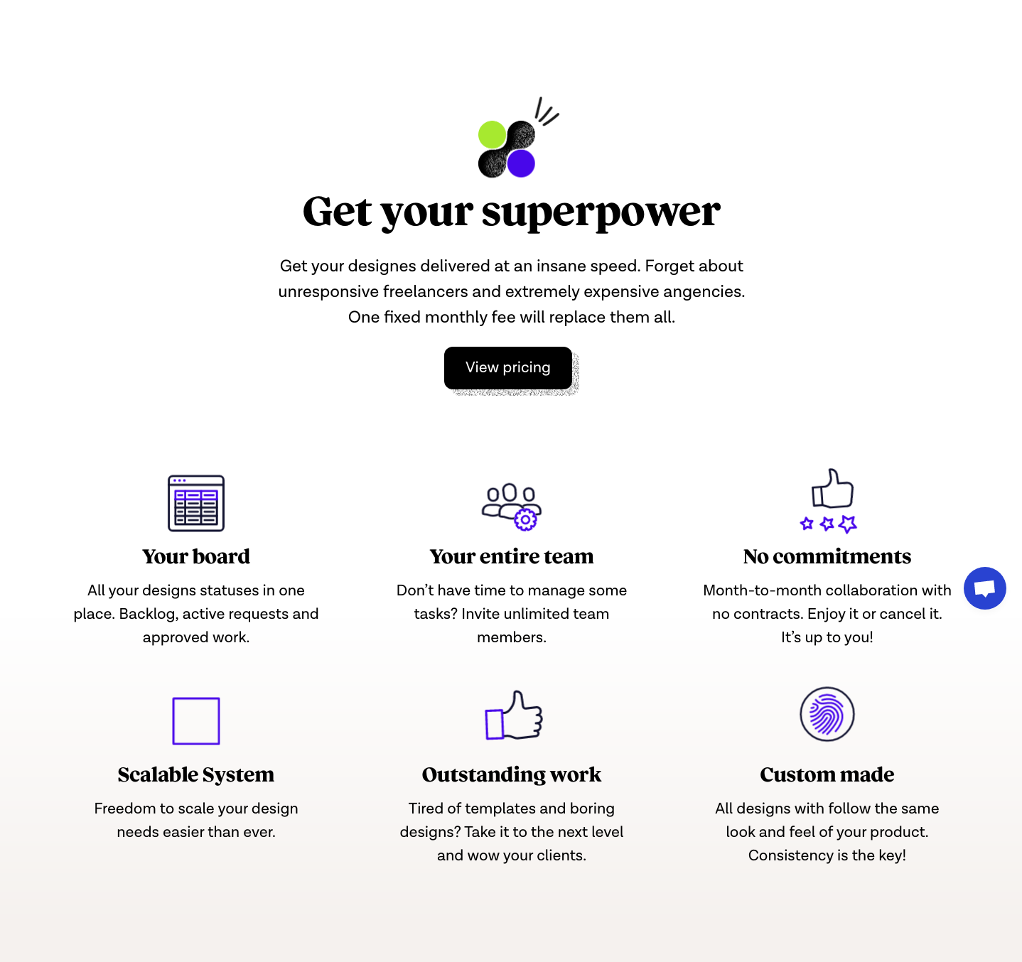 Designup Feature component screenshot