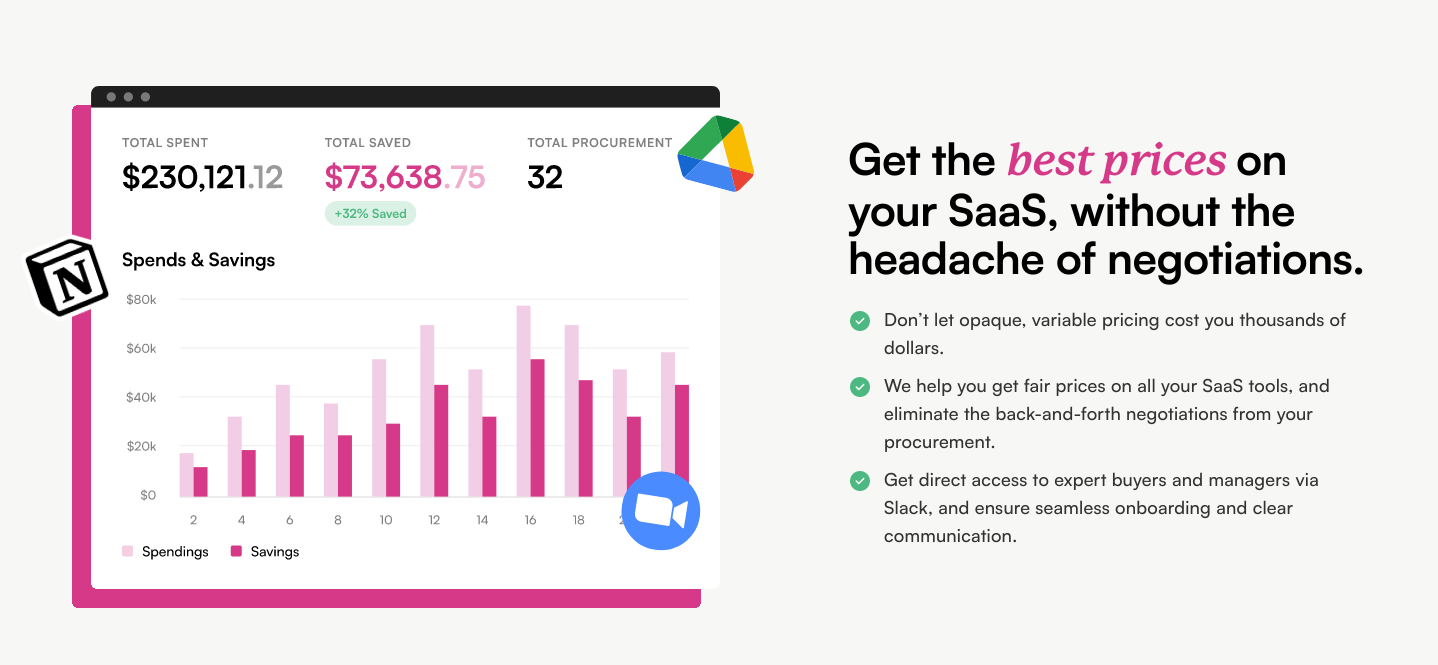 Spendflo Feature component screenshot