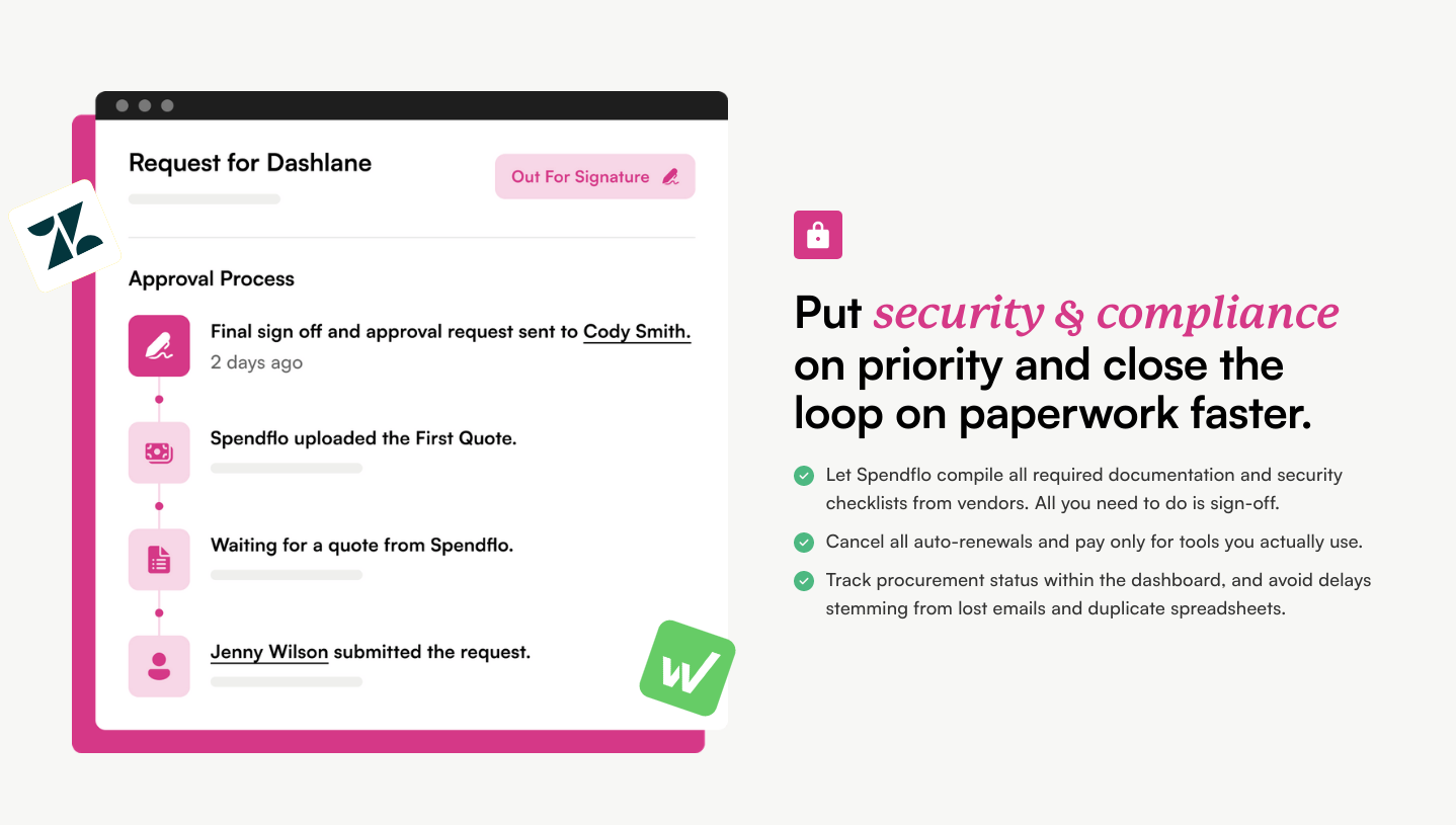 Spendflo Feature component screenshot