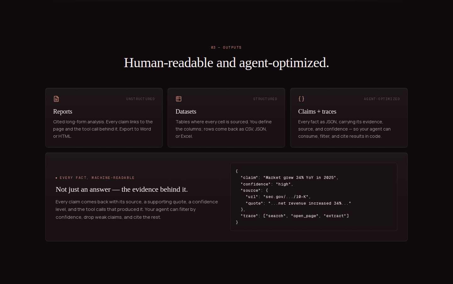 Webhound Feature component screenshot