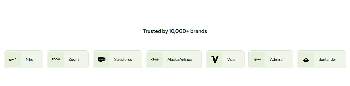 Optimizely Logo Cloud component screenshot