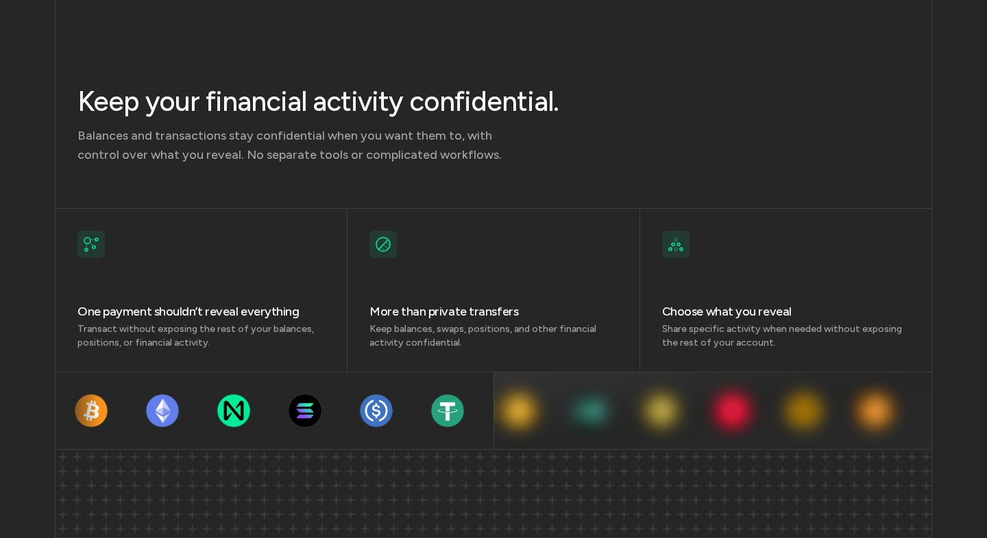 NEAR Feature component screenshot