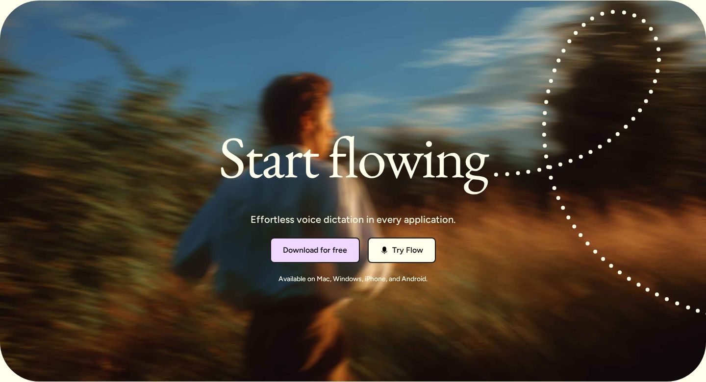Wispr Flow Call To Action component screenshot