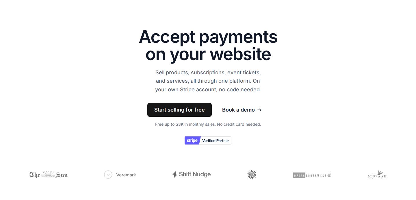 Checkout Page Hero component screenshot