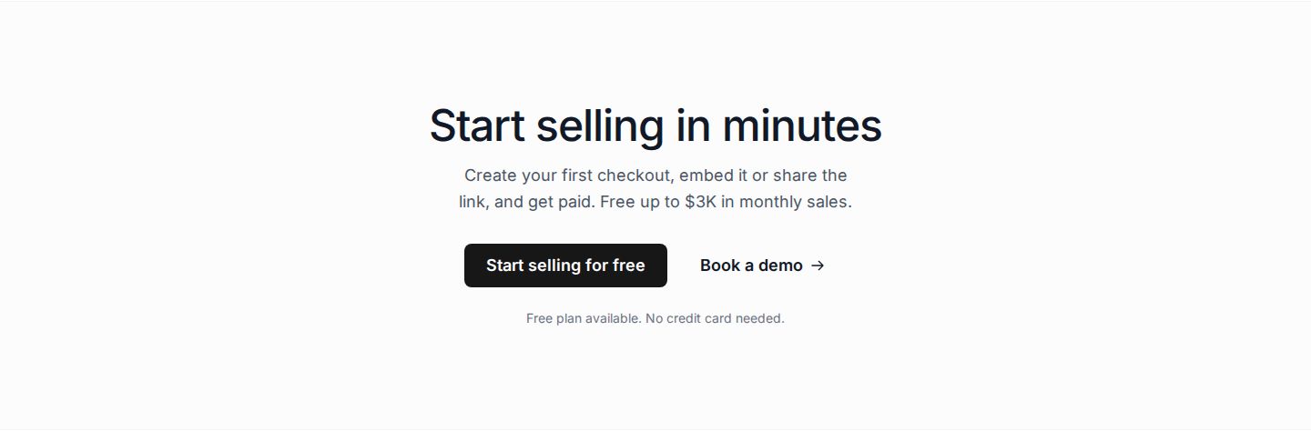 Checkout Page Call To Action component screenshot