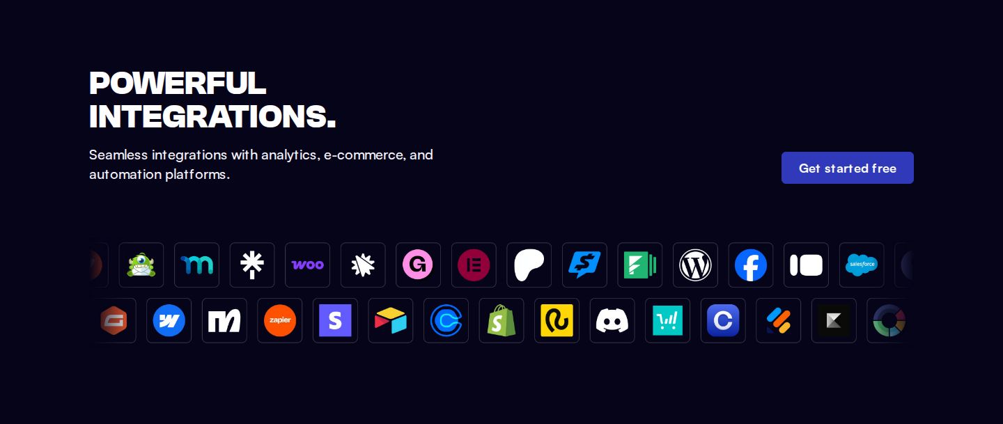 beehiiv Integrations component screenshot