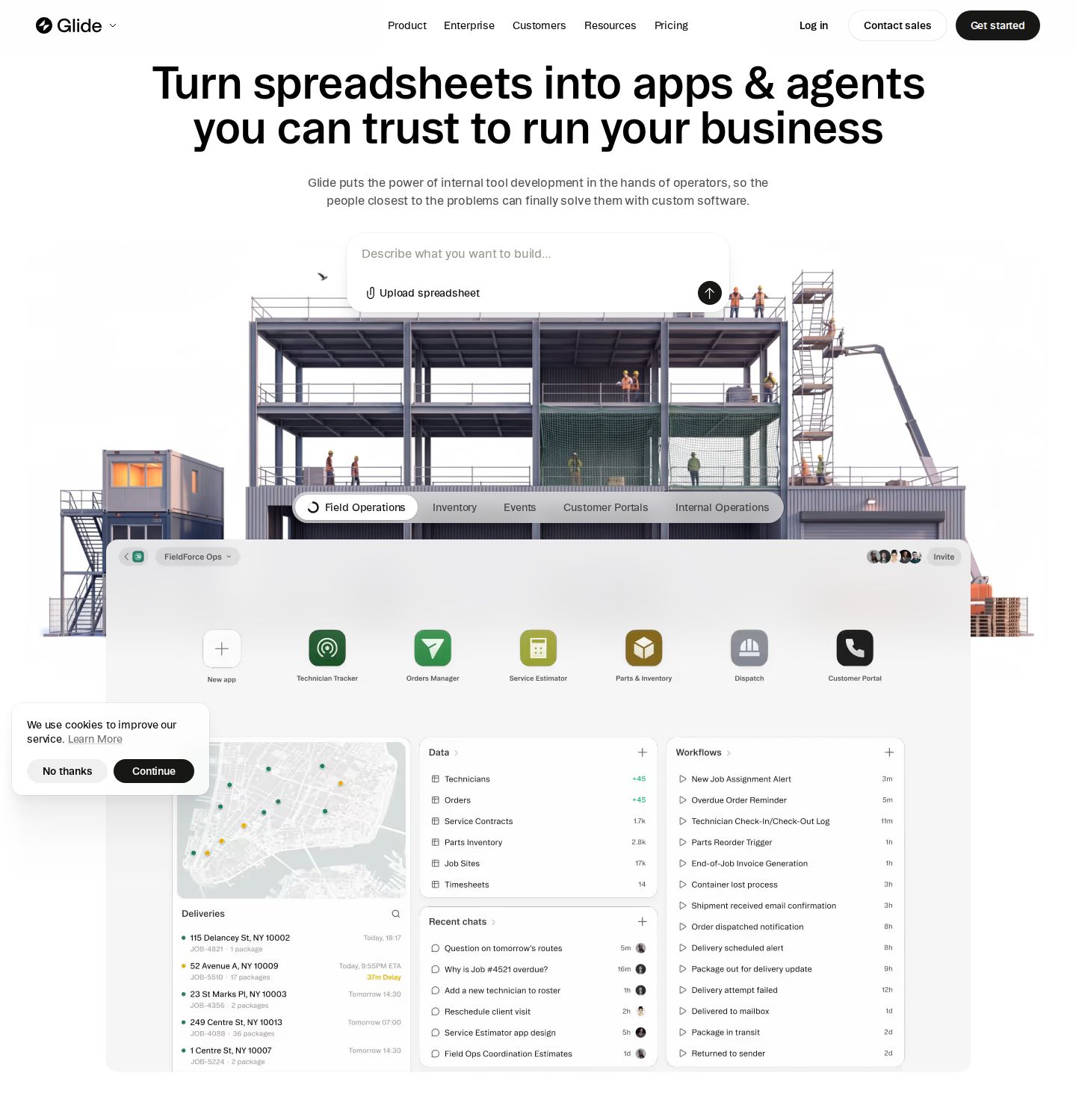 Glide: light product screenshot hero screenshot