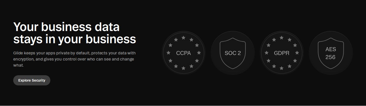 Glide Security component screenshot