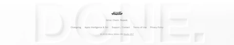 Footer section example