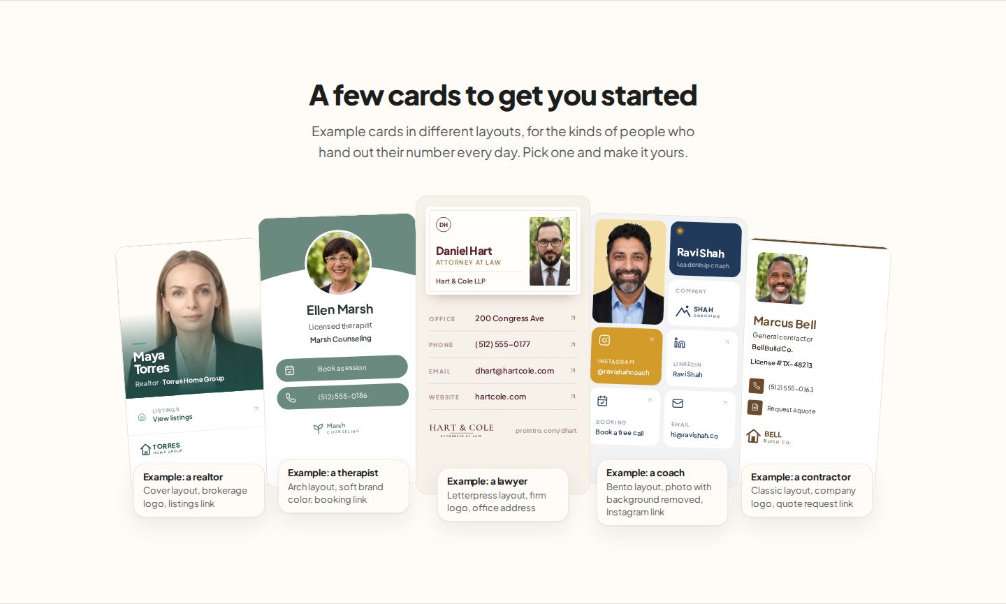 ProIntro Feature component screenshot
