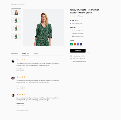 Ecommerce Figma Component(Product detail)