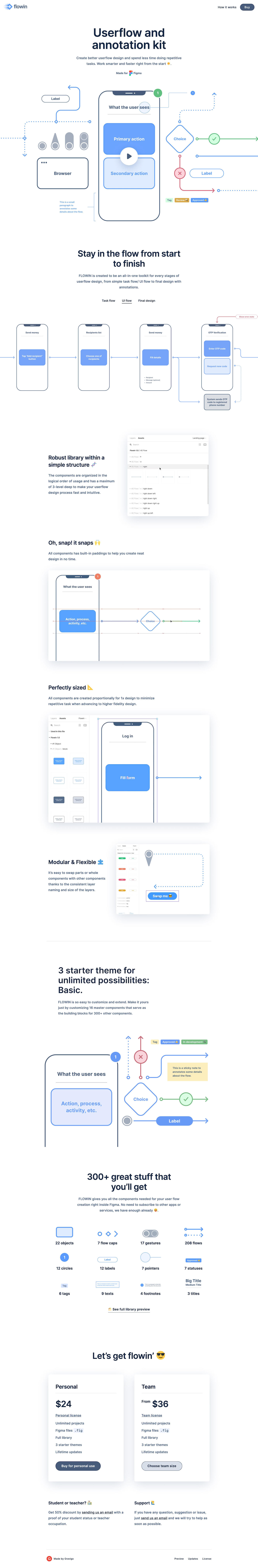 Flowin Landing Page screenshot