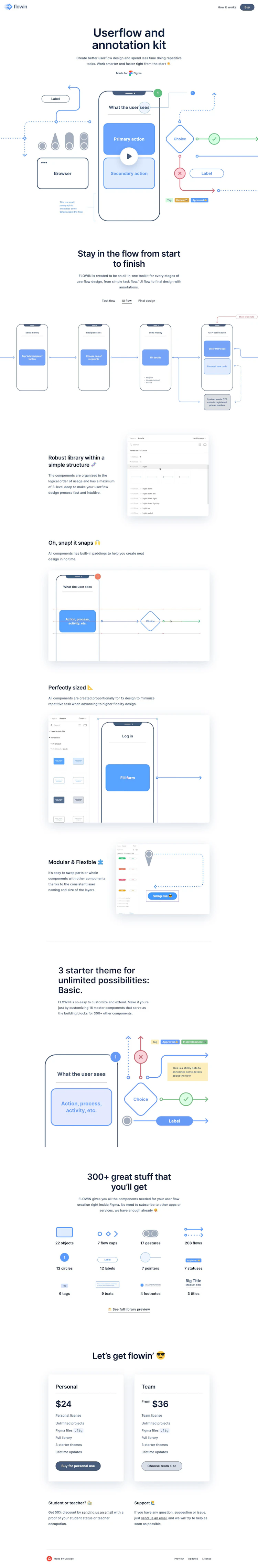 Flowin Landing Page screenshot