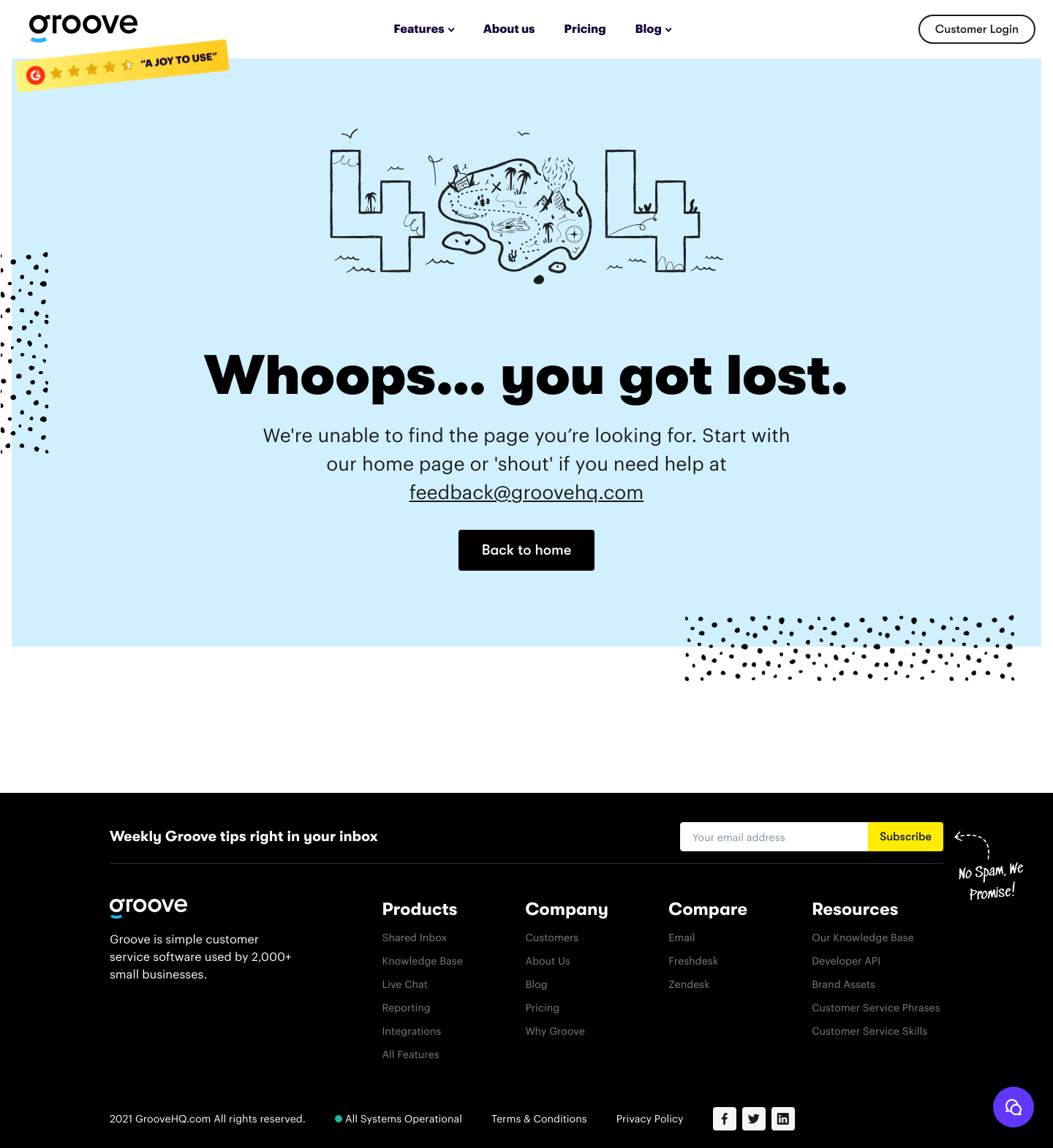 Groove 404 screenshot
