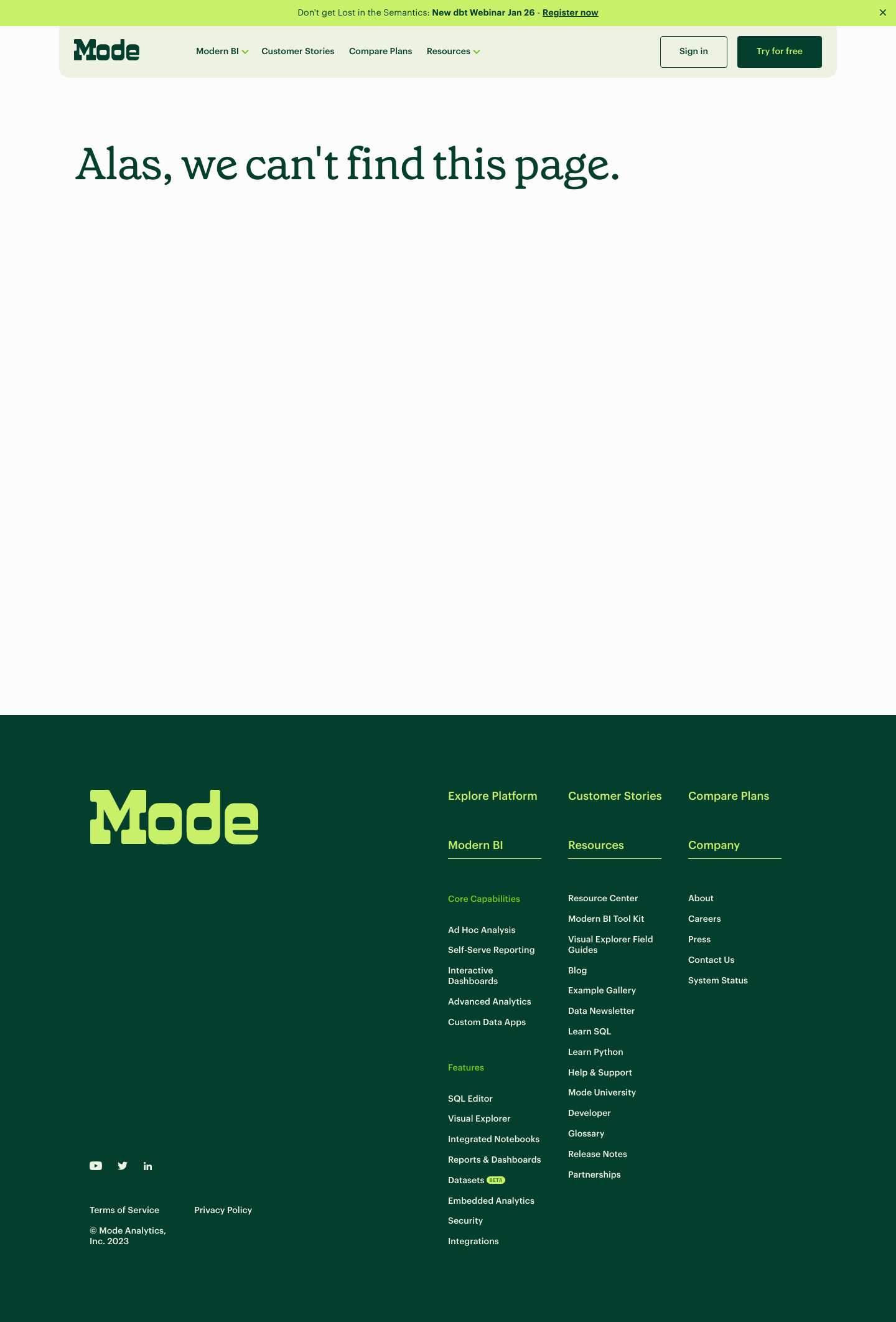 Mode 404 screenshot