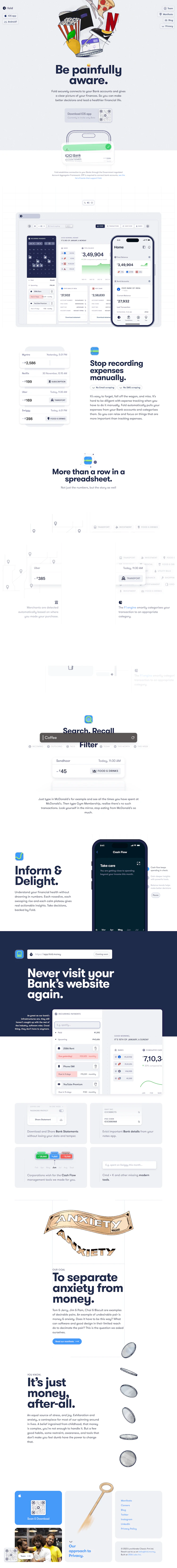 Fold Landing Page screenshot