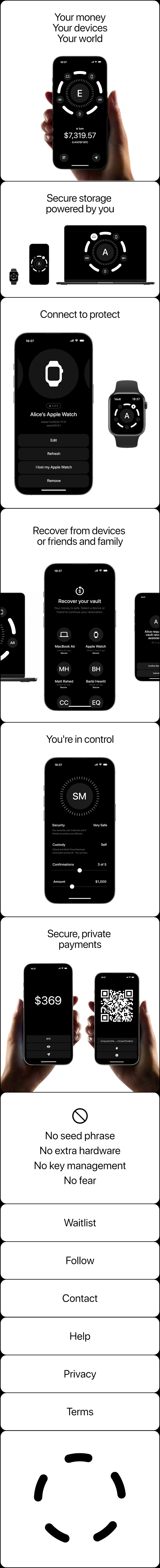 MULTI Landing Page screenshot