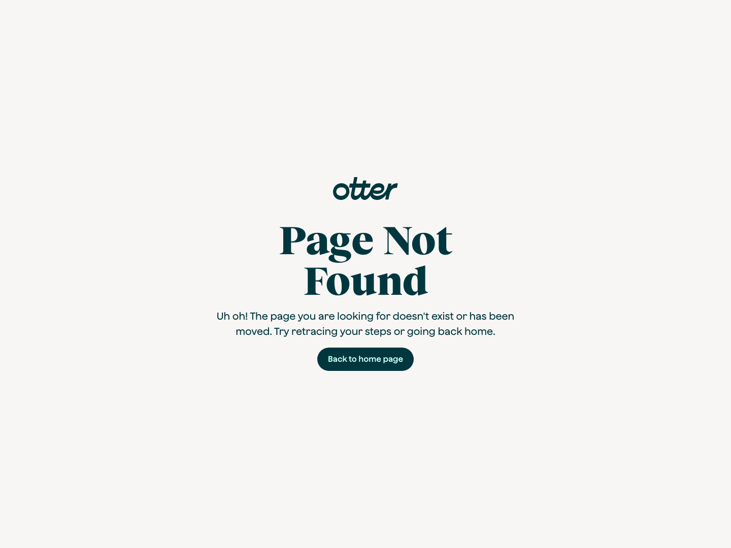 Otter 404 screenshot
