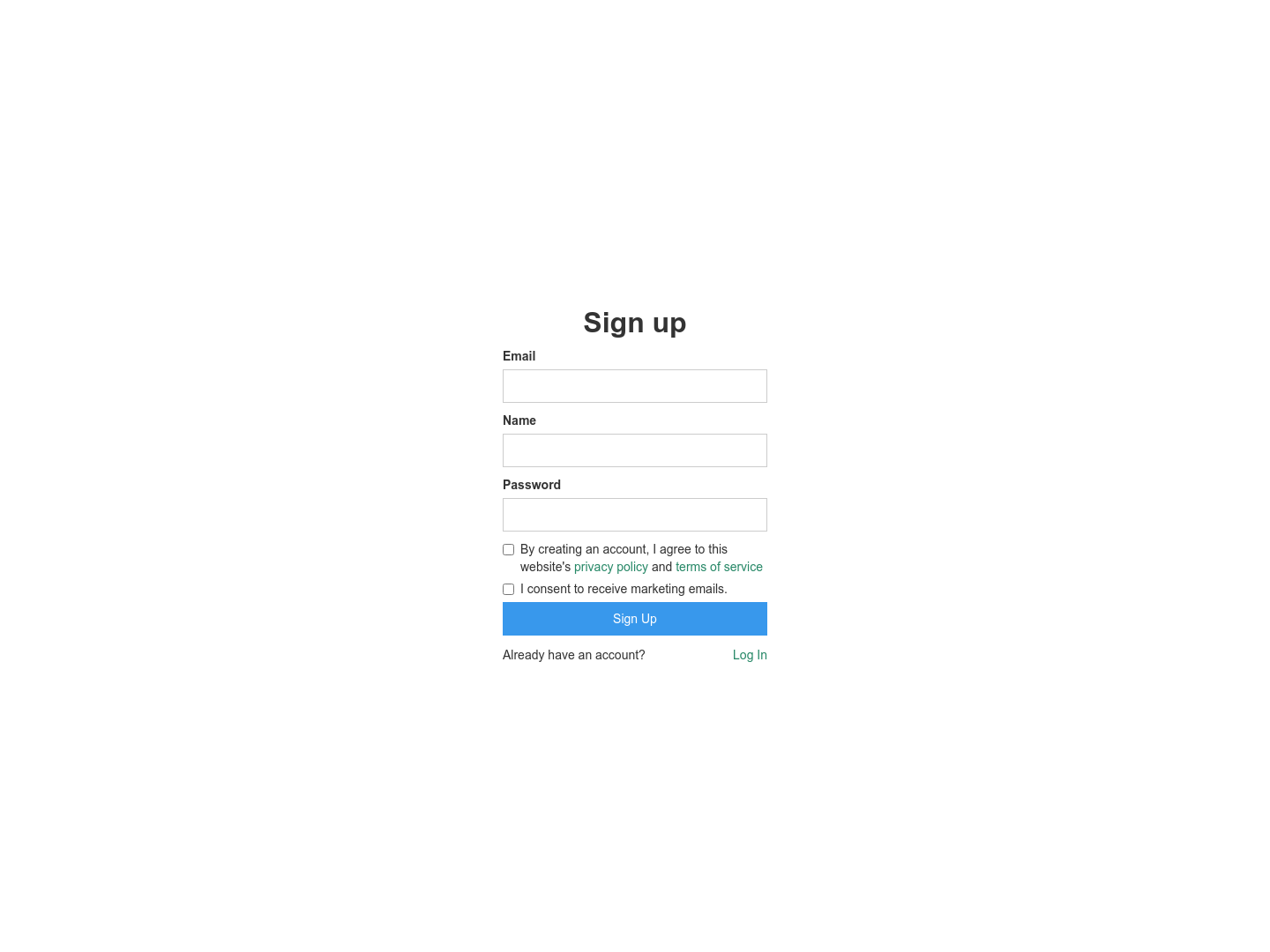 Ruul Signup screenshot