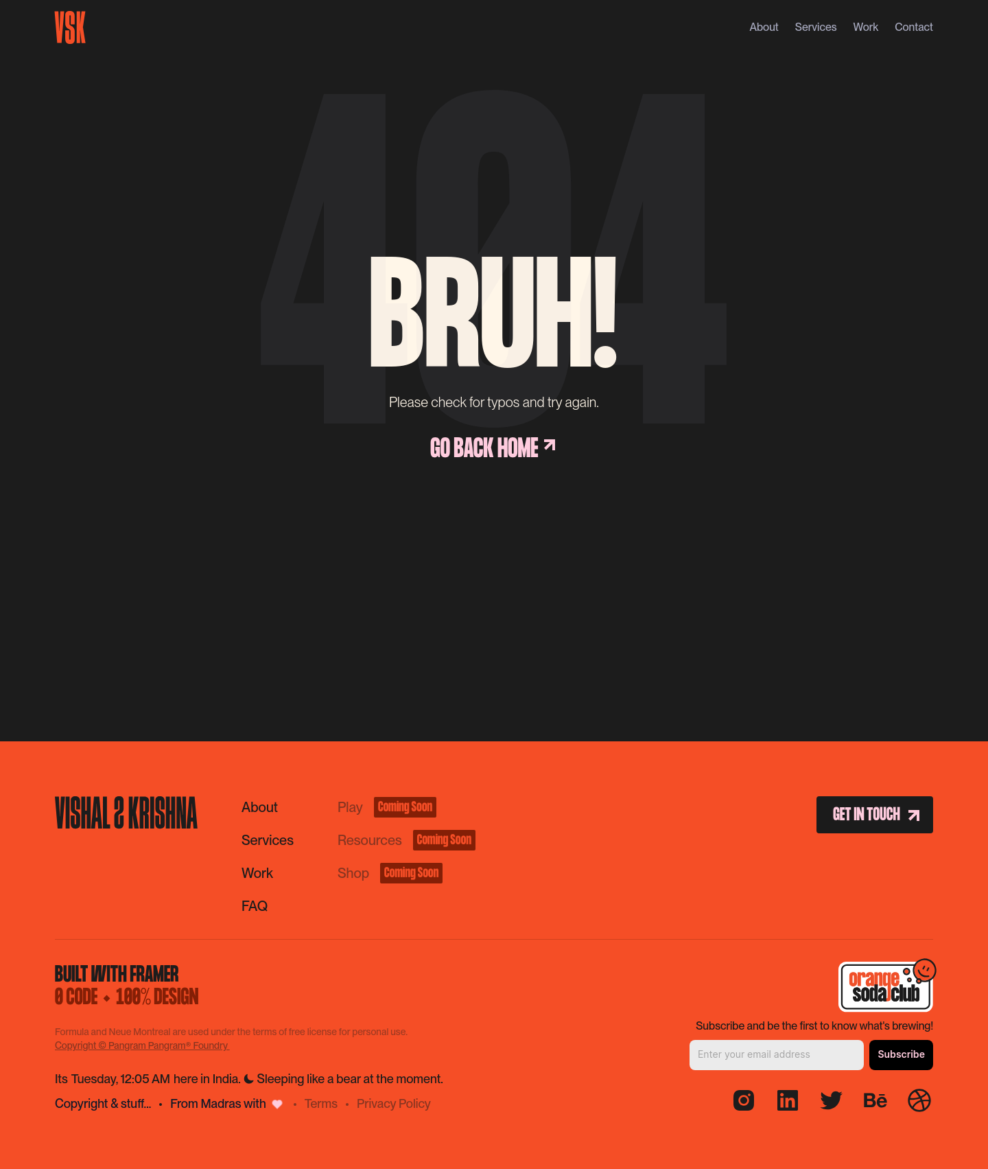 Vishal Krishna  404 screenshot