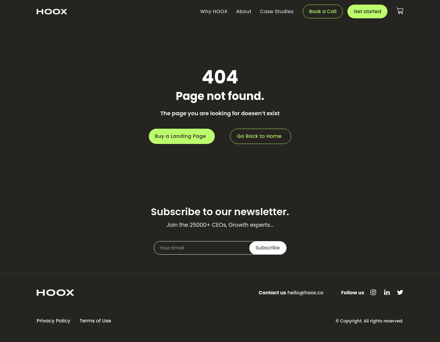 HOOX 404 screenshot