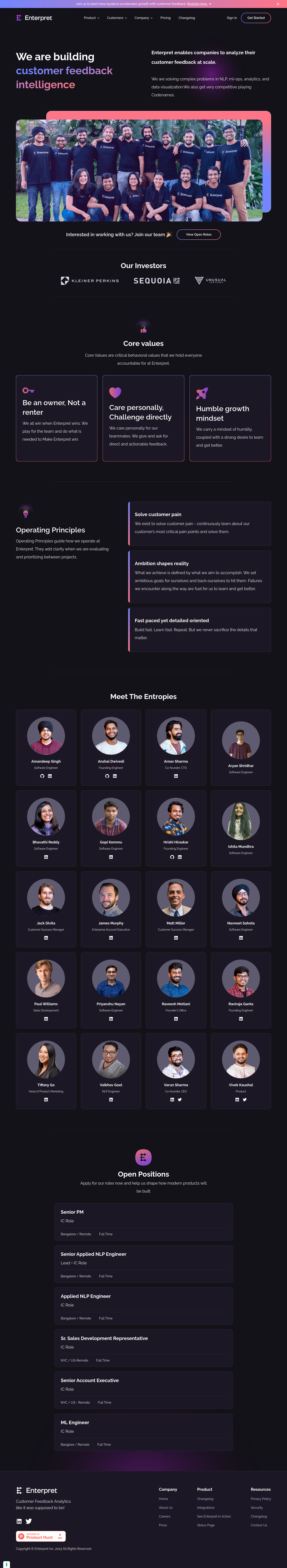 Enterpret About screenshot