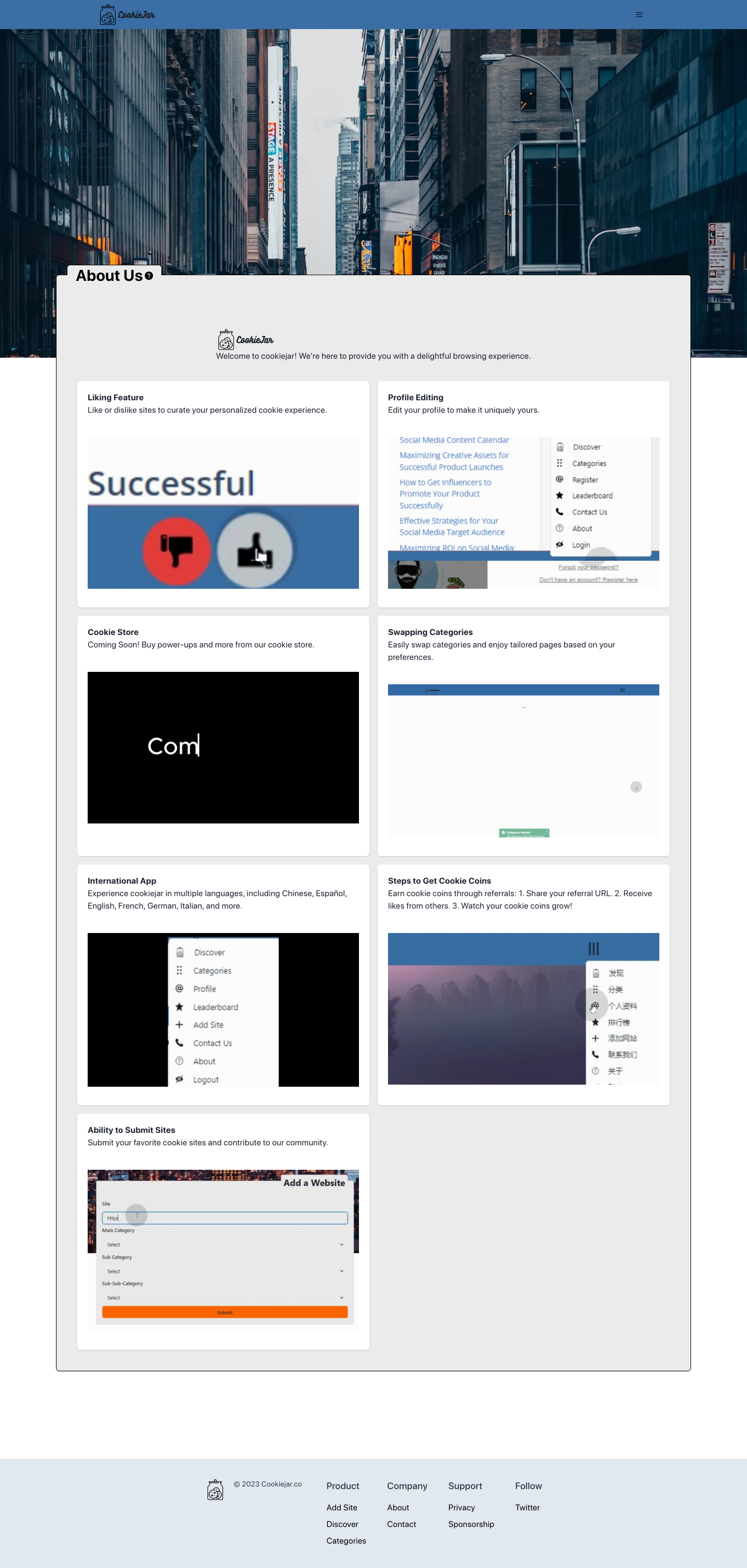 CookieJar About screenshot