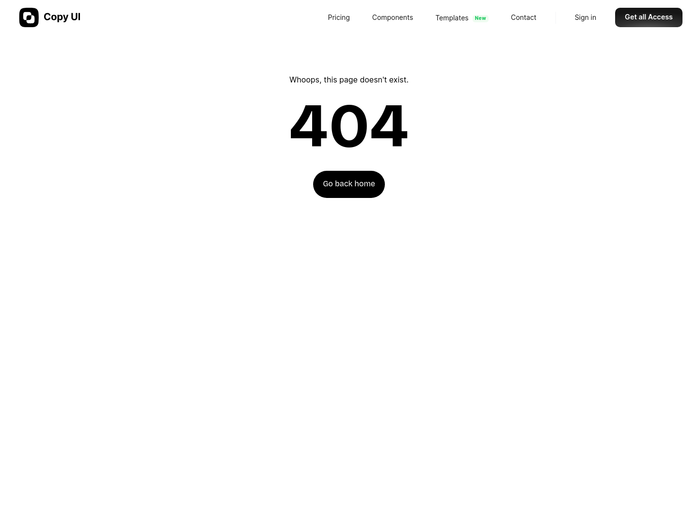 CopyUI  404 screenshot