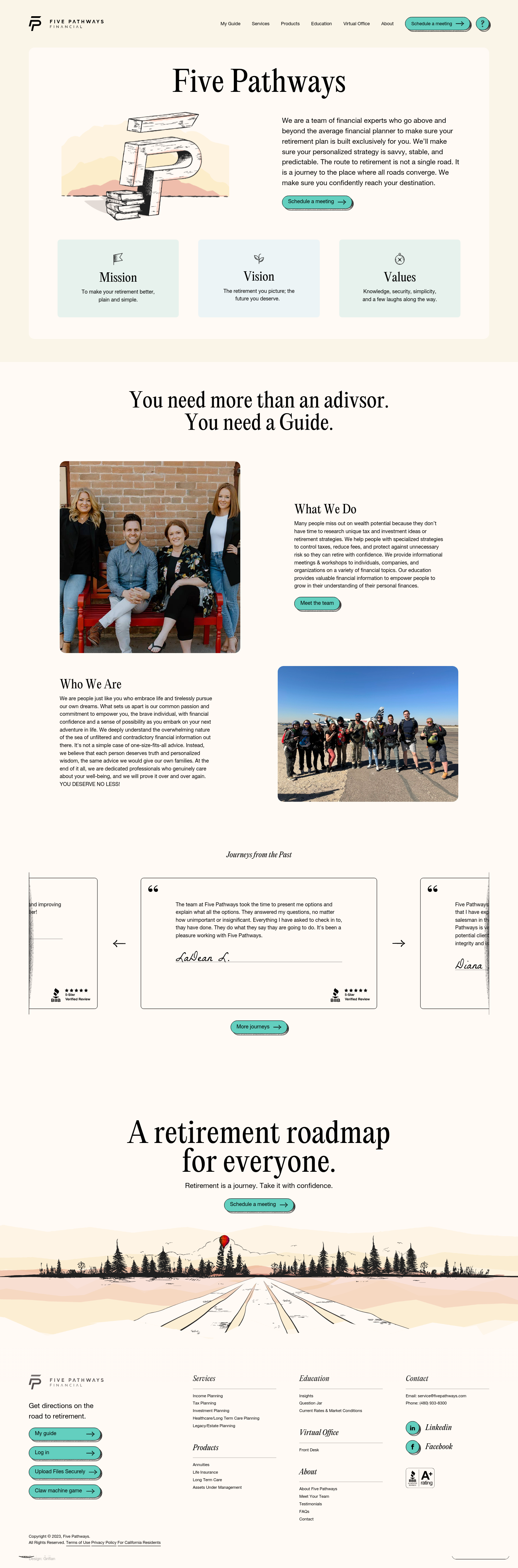 Five Pathways Financial About screenshot