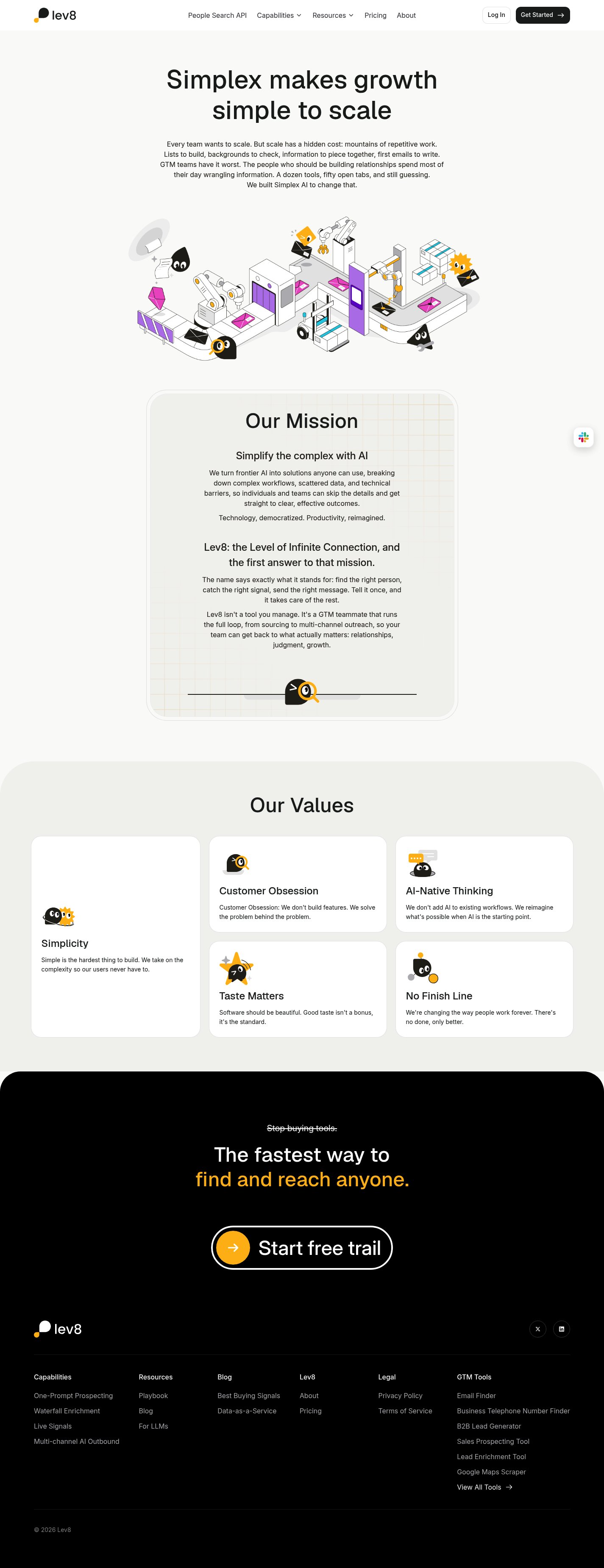 Lev8 About screenshot
