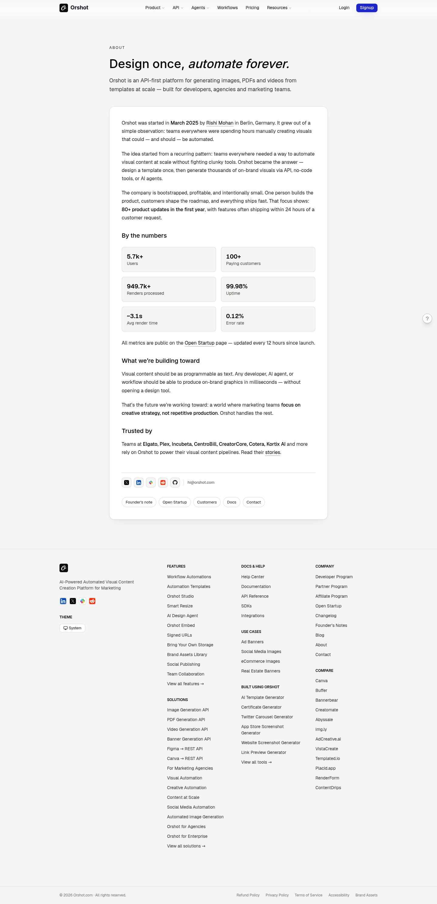 Orshot About screenshot