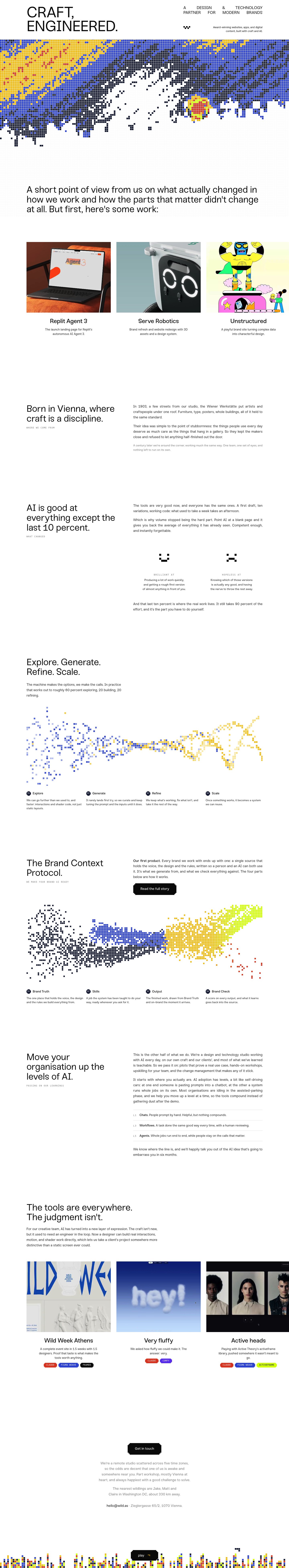 wild Landing Page screenshot