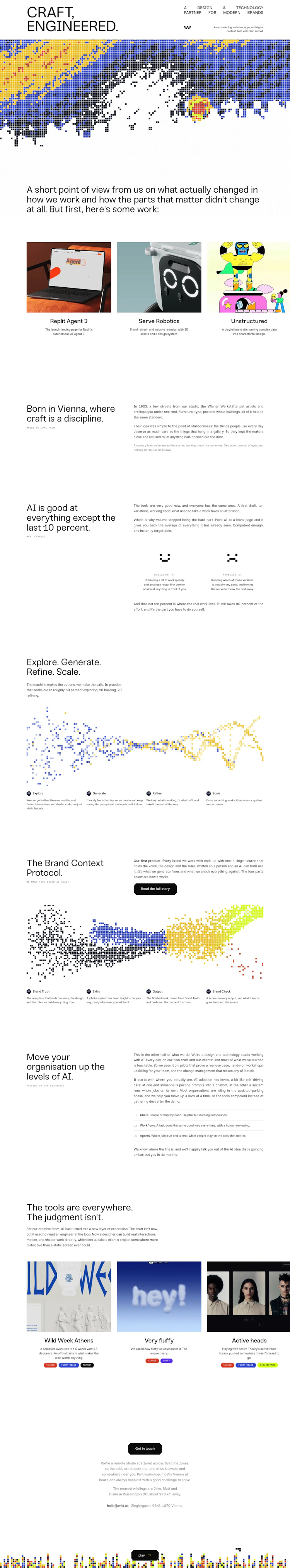 wild Landing Page screenshot