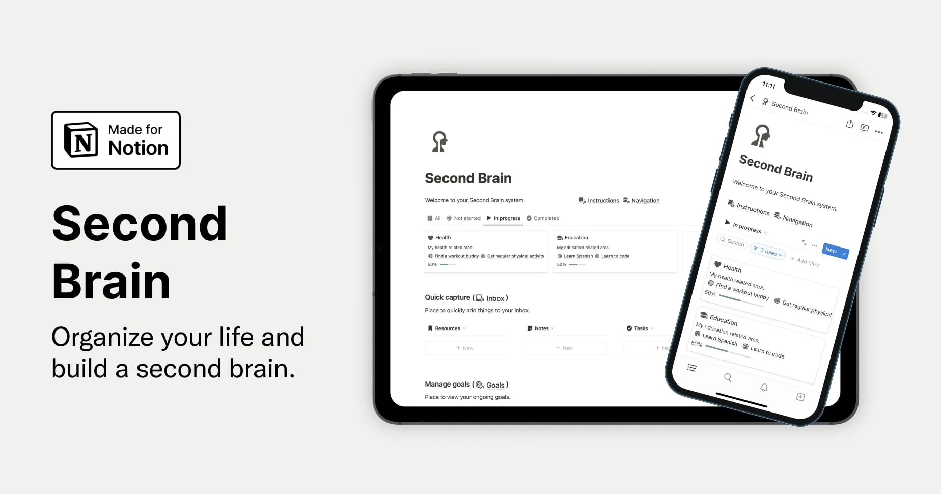 Notion Second Brain OG image