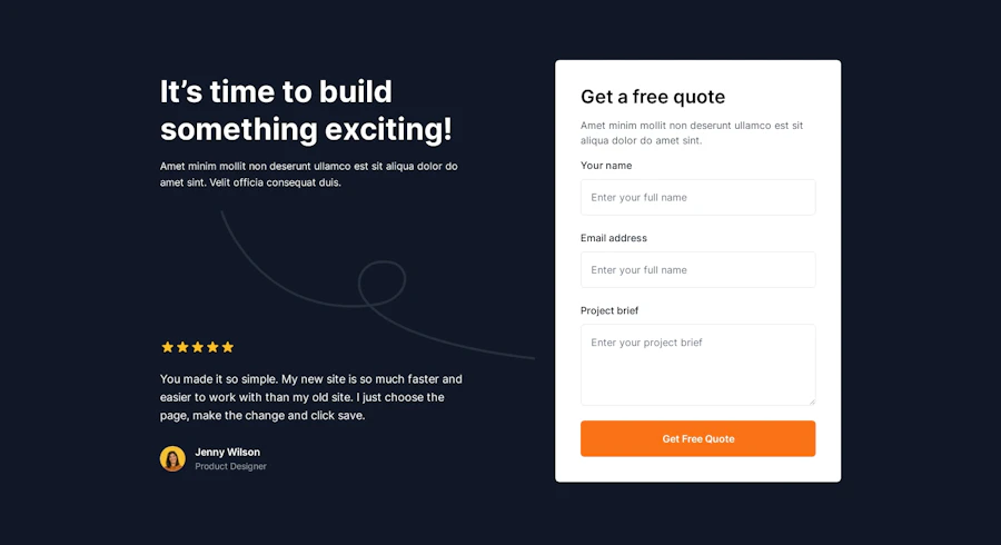Contact component screenshot