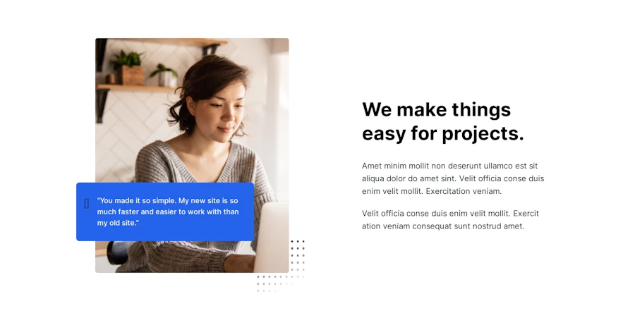 Content component screenshot