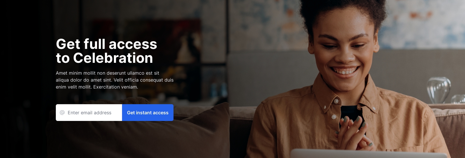 Call To Action component screenshot