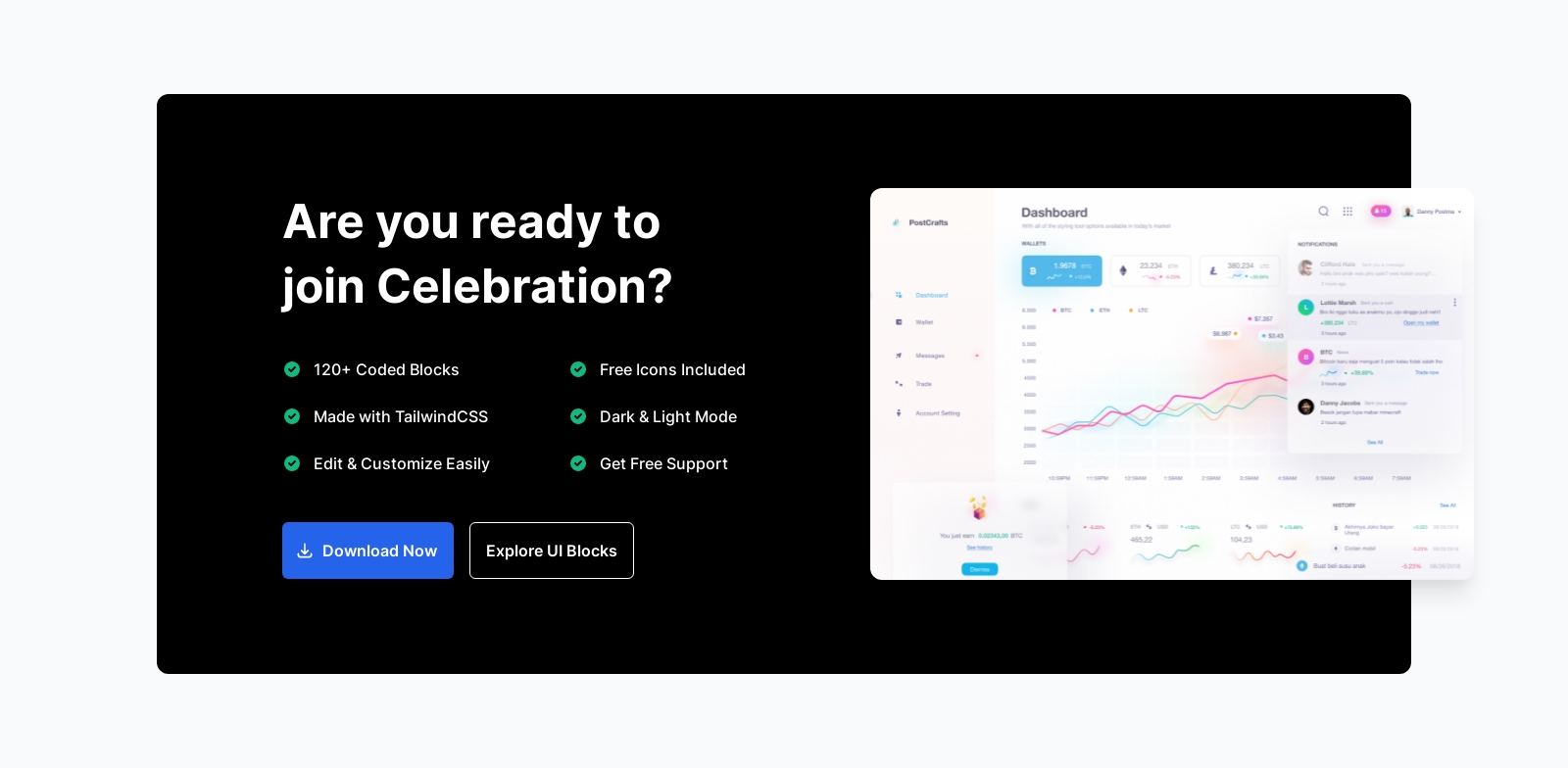 Call To Action component screenshot