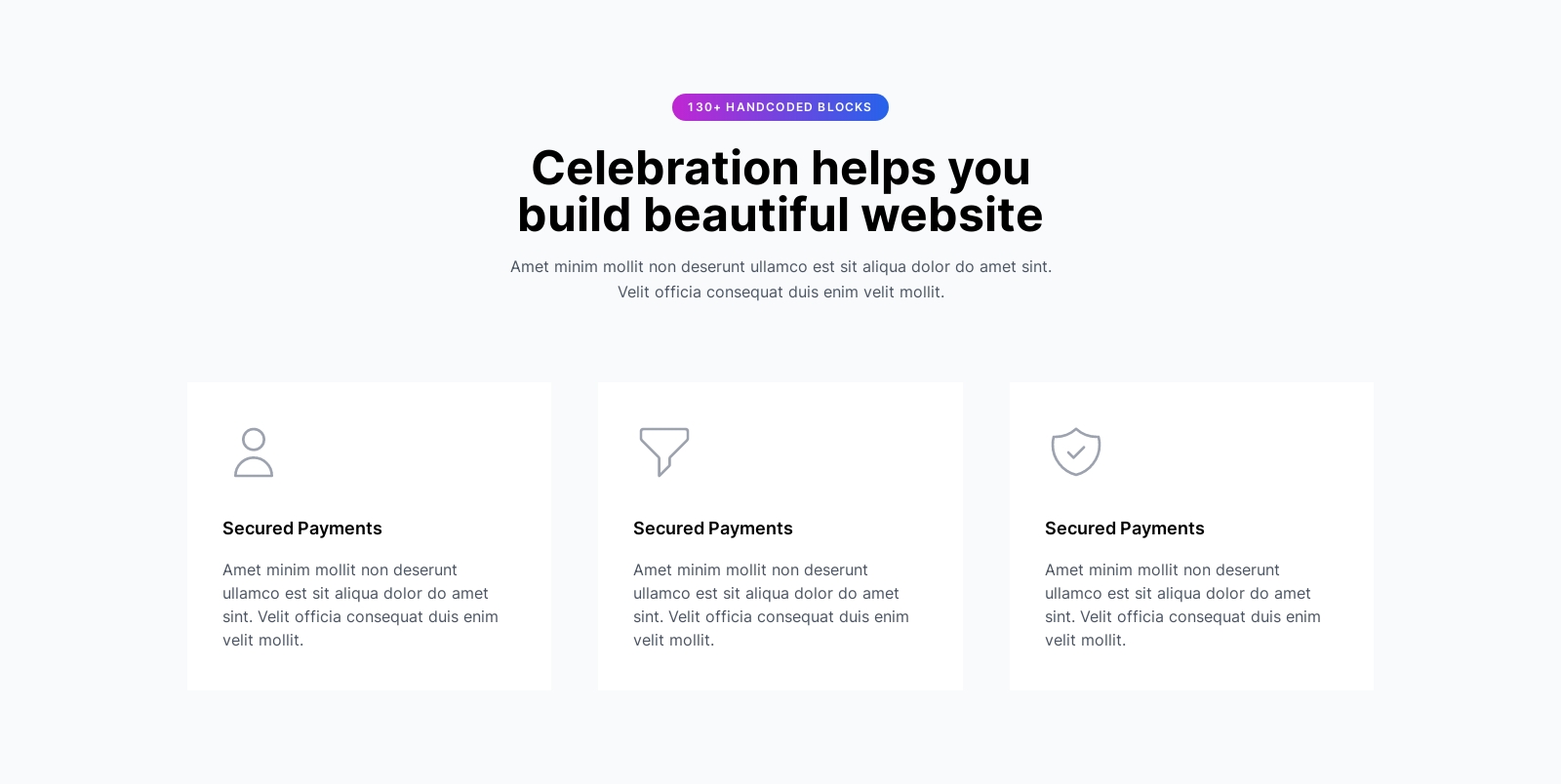 Feature component screenshot