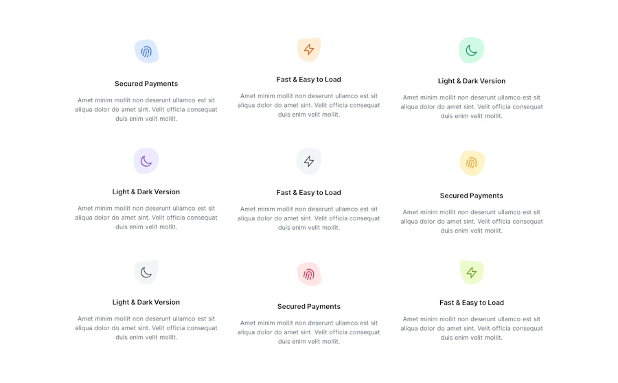 Feature component screenshot