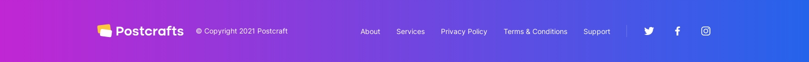 Footer component screenshot
