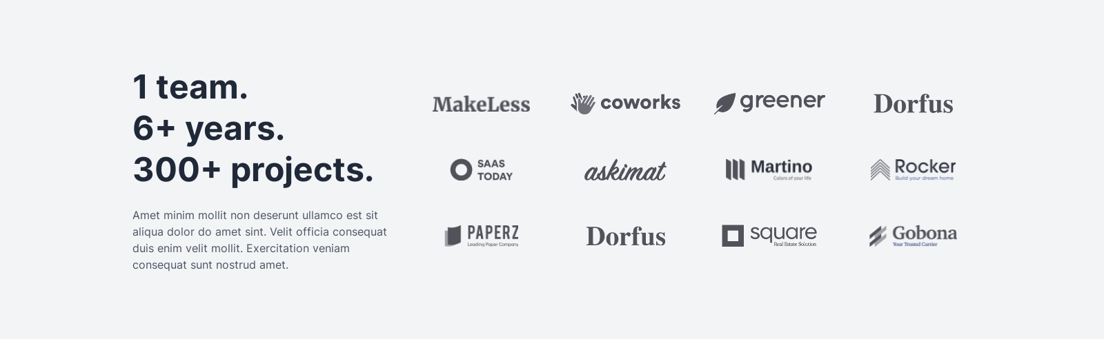 Logo Cloud component screenshot