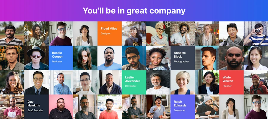 Testimonial component screenshot